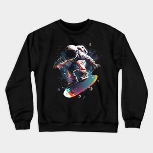 skater astronaut Crewneck Sweatshirt